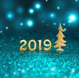 Set of gold shiny digits on glitter background. New year 2019 background. Christmas stock illustration Set of gold shiny digits on glitter background. New year 2019 background. Christmas stock illustration