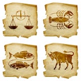 Set icon zodiac old #03. Royalty Free Stock Image Set icon zodiac old #03. Royalty Free Stock Image