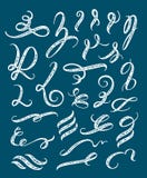 Set Kaligraficzny szczotkarski divider Handwrittern remis Nieociosana tekstura royalty ilustracja Set Kaligraficzny szczotkarski divider Handwrittern remis Nieociosana tekstura royalty ilustracja