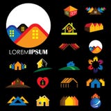 Set of line icons of buildings vector logo. vector illustration Set of line icons of buildings vector logo. vector illustration