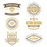 Set logo, etykietka, odznaka i logotyp rocznika, ilustracji Set logo, etykietka, odznaka i logotyp rocznika, ilustracji