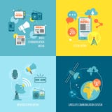 Set medialny skład ilustracji Set medialny skład ilustracji