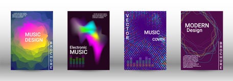 Set of modern abstract musical backgrounds. vector illustration Set of modern abstract musical backgrounds. vector illustration