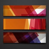 Set of modern design banner template in abstract style royalty free illustration Set of modern design banner template in abstract style royalty free illustration
