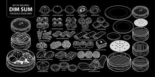 Set odosobniony Chiński jedzenie, Dim Sum dla budowy twój swój Śliczna ręka rysujący karmowy wektorowy ilustracyjny tylko biały k Zdjęcia Stock Set odosobniony Chiński jedzenie, Dim Sum dla budowy twój swój Śliczna ręka rysujący karmowy wektorowy ilustracyjny tylko biały k Zdjęcia Stock