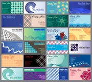 Set Of 24 Business Cards Desig Stock Photography Set Of 24 Business Cards Desig Stock Photography