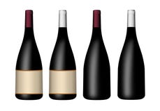 Set Of Bottles For Wine Royalty Free Stock Images