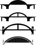Set Of Bridge Silhouettes Set Of Bridge Silhouettes