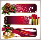 Set Of Christmas Tags Stock Images