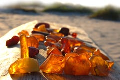 Set Of Diverse, Multi-coloured, Raw Amber Stock Photo Set Of Diverse, Multi-coloured, Raw Amber Stock Photo
