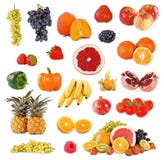 Set Of Fruits And Vegetable Stock Photos
