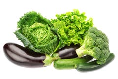 Set Of Green Vegetables. Stock Photography Set Of Green Vegetables. Stock Photography