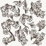 Set Of Hand Drawn Vector Filigree Swirls For Design Royalty Free Stock Photo Set Of Hand Drawn Vector Filigree Swirls For Design Royalty Free Stock Photo