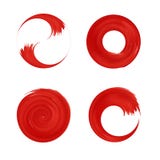 Set Of Red Round Element For Design Stock Image Set Of Red Round Element For Design Stock Image