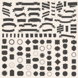 Set Of Ribbons And Frame, Badge, Label. Vector Templates For Your Design Stock Photo Set Of Ribbons And Frame, Badge, Label. Vector Templates For Your Design Stock Photo