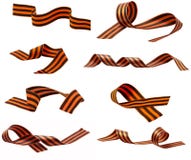Set Of Striped Ribbon Royalty Free Stock Photography Set Of Striped Ribbon Royalty Free Stock Photography