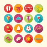 Set Of Summer Objects. Royalty Free Stock Photo Set Of Summer Objects. Royalty Free Stock Photo