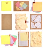 Set Of Variety Papers Royalty Free Stock Images
