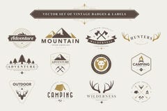 Set Of Vintage Badges And Labels. Stock Image Set Of Vintage Badges And Labels. Stock Image