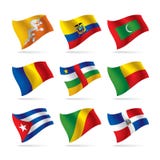 Set Of World Flags 7 Stock Images Set Of World Flags 7 Stock Images