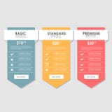 Set offer tariffs. ui ux vector banner for web app. set pricing table, order, box, button, list with plan for website in vector illustration Set offer tariffs. ui ux vector banner for web app. set pricing table, order, box, button, list with plan for website in vector illustration