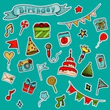 Set piękni ikon sstickers ilustracja wektor Set piękni ikon sstickers ilustracja wektor