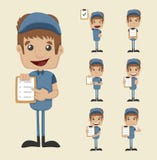 Set of postman Royalty Free Stock Photo Set of postman Royalty Free Stock Photo