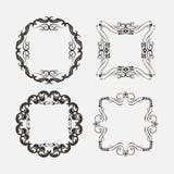 Set rocznik dekoracj elementy Zawijas ramy i royalty ilustracja Set rocznik dekoracj elementy Zawijas ramy i royalty ilustracja
