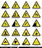 Caution/warning signs set stock illustration. Image of signs - 19648