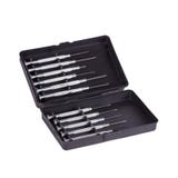 Set of screwdrivers in black box isolated on white background royalty free stock image Set of screwdrivers in black box isolated on white background royalty free stock image