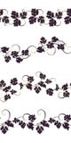 Set of seamless ornaments with vines of grapes. royalty free illustration Set of seamless ornaments with vines of grapes. royalty free illustration