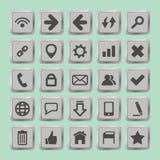 Set of social media buttons for design - icons stock illustration Set of social media buttons for design - icons stock illustration
