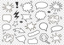 Set of speech bubbles. Set of blank template in Pop Art style. Vector illustration vector illustration Set of speech bubbles. Set of blank template in Pop Art style. Vector illustration vector illustration
