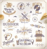 Set of travel and vacation emblems
