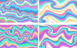 Set of vector abstract holographic background. Vector Set of vector abstract holographic background. Vector