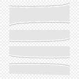 Set of vector paper scraps on a transparent isolated background. Pieces of paper, garbage. Pieces of torn paper. vector illustration Set of vector paper scraps on a transparent isolated background. Pieces of paper, garbage. Pieces of torn paper. vector illustration