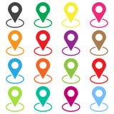 Set vector pin icons. vector illustration Set vector pin icons. vector illustration