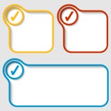 Set vector text frames with check box vector illustration Set vector text frames with check box vector illustration