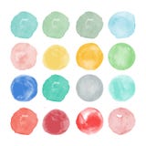 Set of watercolor shapes. Watercolors blobs Stock Illustration Set of watercolor shapes. Watercolors blobs Stock Illustration