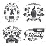 Set of winer company badge, sign or label. Vector illustration. Stock Photos Set of winer company badge, sign or label. Vector illustration. Stock Photos
