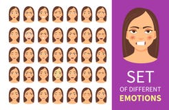 Set of different emotions Stock Photos Set of different emotions Stock Photos