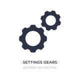 settings gears icon on white background. Simple element illustration from Tools and utensils concept stock illustration settings gears icon on white background. Simple element illustration from Tools and utensils concept stock illustration