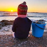 Setzen Sie Schätzchen auf den Strand stockfoto Setzen Sie Schätzchen auf den Strand stockfoto