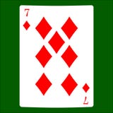 Seven diamonds. Card suit icon , playing cards symbols vector illustration Seven diamonds. Card suit icon , playing cards symbols vector illustration