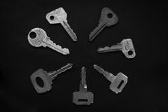 Seven keys royalty free stock images Seven keys royalty free stock images