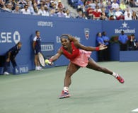 Seventeen times Grand Slam champion Serena Williams during her final match at US Open 2013 against Victoria Azarenka