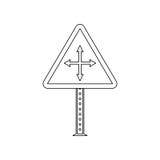 Severe weather colored icon. Element of road signs and junctions for mobile concept and web apps icon. Outline, thin line icon for stock illustration Severe weather colored icon. Element of road signs and junctions for mobile concept and web apps icon. Outline, thin line icon for stock illustration