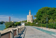 Sevilla Gouden Toren stock foto Sevilla Gouden Toren stock foto