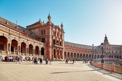 Spain Square, Sevilla, Spain stock photography Spain Square, Sevilla, Spain stock photography