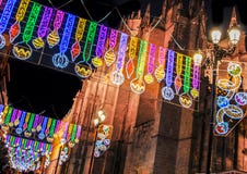 Seville,Christmas decorations,avenida de la constitucion,andalucia,spain stock photography Seville,Christmas decorations,avenida de la constitucion,andalucia,spain stock photography